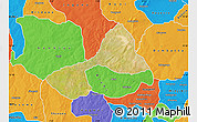 Satellite Map of Tsanyawa, political outside