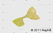 Satellite Map of Tsanyawa, single color outside
