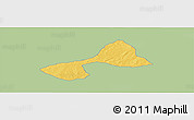 Savanna Style Panoramic Map of Tsanyawa, single color outside
