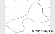 Blank Simple Map of Tsanyawa, cropped outside, no labels