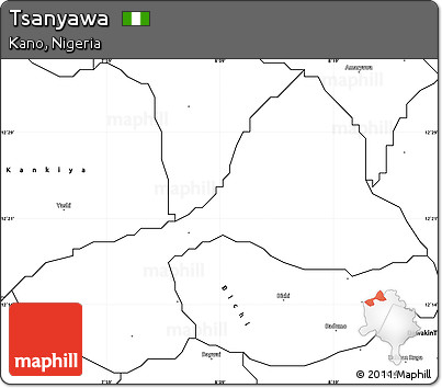Blank Simple Map of Tsanyawa