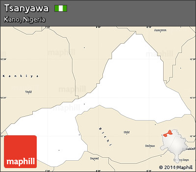 Classic Style Simple Map of Tsanyawa