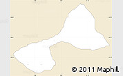 Classic Style Simple Map of Tsanyawa, single color outside