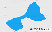 Political Simple Map of Tsanyawa, single color outside