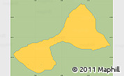 Savanna Style Simple Map of Tsanyawa, single color outside