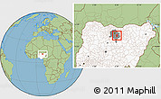 Savanna Style Location Map of Wudil, highlighted country, highlighted parent region