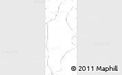 Blank Simple Map of Wudil, cropped outside, no labels