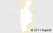 Classic Style Simple Map of Wudil, single color outside