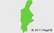 Political Simple Map of Wudil, cropped outside