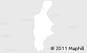 Silver Style Simple Map of Wudil