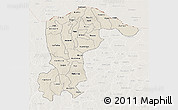 Shaded Relief 3D Map of Katsina, lighten