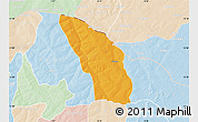 Political Map of Daura, lighten