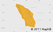 Political Map of Daura, single color outside