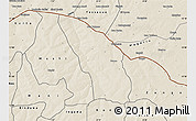 Shaded Relief Map of Daura