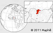 Blank Location Map of Katsina