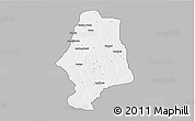 Gray 3D Map of Malumfas, single color outside