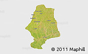 Satellite 3D Map of Malumfas, single color outside