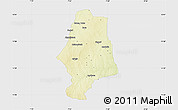 Physical Map of Malumfas, single color outside