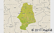 Satellite Map of Malumfas, shaded relief outside