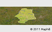 Satellite Panoramic Map of Malumfas, darken