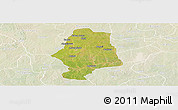 Satellite Panoramic Map of Malumfas, lighten