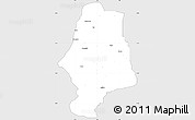 Silver Style Simple Map of Malumfas, single color outside