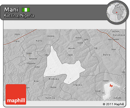 Gray 3D Map of Mani