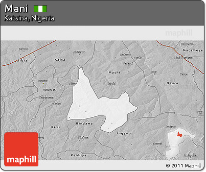 Gray 3D Map of Mani