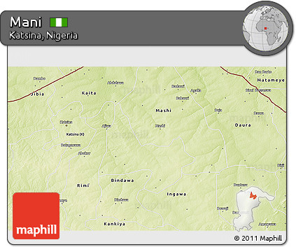 Physical 3D Map of Mani