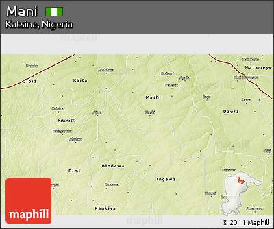 Physical 3D Map of Mani