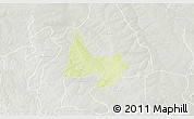 Physical 3D Map of Mani, lighten, semi-desaturated