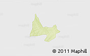 Physical 3D Map of Mani, single color outside