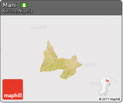Satellite 3D Map of Mani, cropped outside