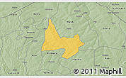 Savanna Style 3D Map of Mani