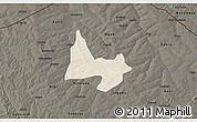 Shaded Relief 3D Map of Mani, darken