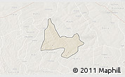 Shaded Relief 3D Map of Mani, lighten