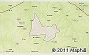 Shaded Relief 3D Map of Mani, physical outside