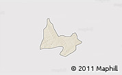 Shaded Relief 3D Map of Mani, single color outside