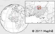 Blank Location Map of Mani, highlighted country, highlighted parent region, within the entire country