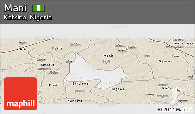 Classic Style Panoramic Map of Mani