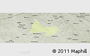 Physical Panoramic Map of Mani, semi-desaturated