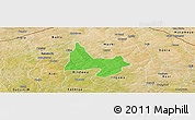 Political Panoramic Map of Mani, satellite outside
