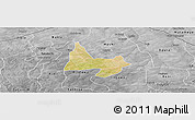 Satellite Panoramic Map of Mani, desaturated