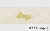 Satellite Panoramic Map of Mani, lighten