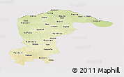 Physical Panoramic Map of Katsina, cropped outside