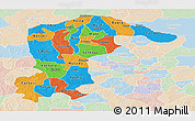 Political Panoramic Map of Katsina, lighten