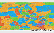 Political Panoramic Map of Katsina