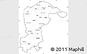 Blank Simple Map of Katsina, cropped outside
