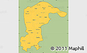 Savanna Style Simple Map of Katsina, cropped outside