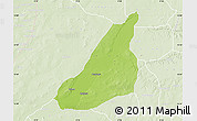 Physical Map of Argungu, lighten